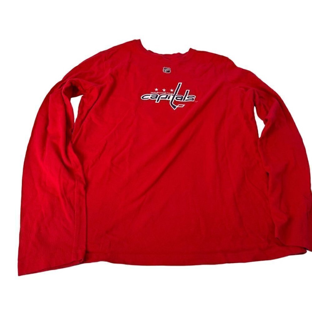 * Washington Capitals Hockey Long Sleeve Red Women's T-Shirt Ovechkin Size M